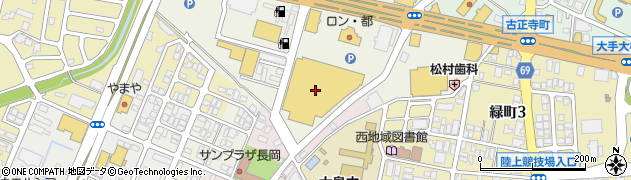 スーパーセンタームサシ長岡店周辺の地図