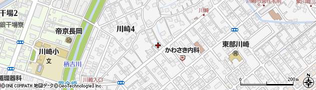長岡川崎町郵便局周辺の地図