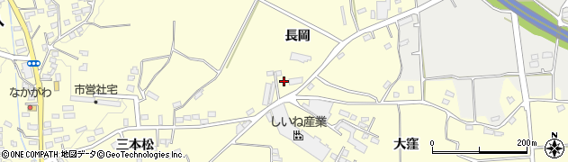 福島県郡山市日和田町長岡周辺の地図