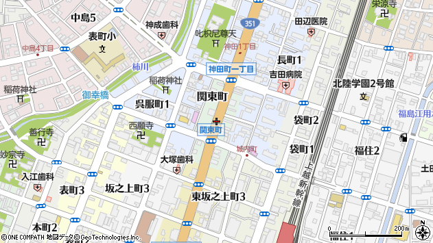 〒940-0067 新潟県長岡市関東町の地図