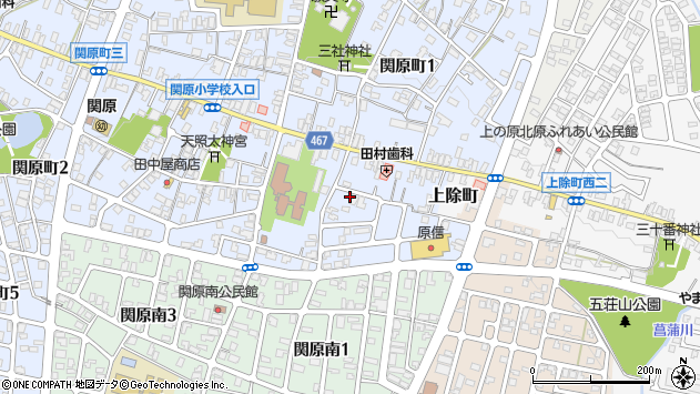 〒940-2035 新潟県長岡市関原町の地図