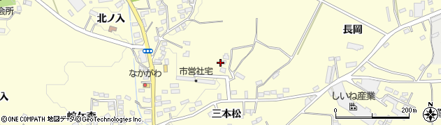 福島県郡山市日和田町（三本松）周辺の地図