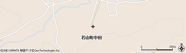 石川県珠洲市若山町（中田ホ）周辺の地図