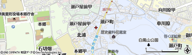会津美里町　インフォメーションセンター周辺の地図