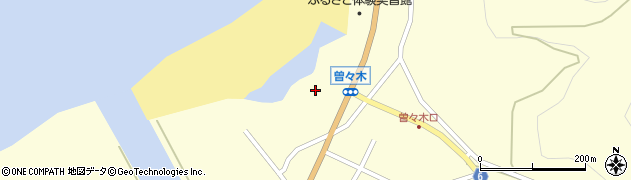 石川県輪島市町野町（曽々木シ）周辺の地図