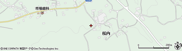 福島県郡山市西田町三町目（柳内）周辺の地図