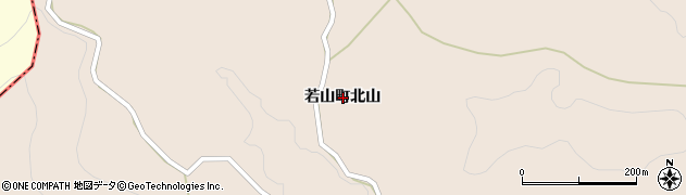 石川県珠洲市若山町（北山）周辺の地図