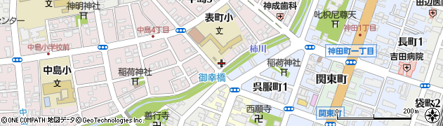 信濃屋薬局中島店周辺の地図