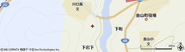 福島県金山町（大沼郡）川口（蛇沢）周辺の地図
