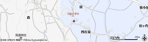 福島県田村市船引町石森舘1周辺の地図
