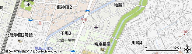 長岡市　川崎コミュニティセンター分館・福祉周辺の地図