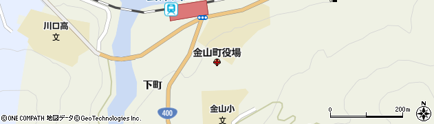福島県金山町（大沼郡）周辺の地図