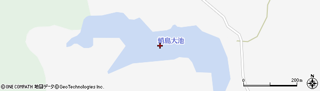 蛸島大池周辺の地図