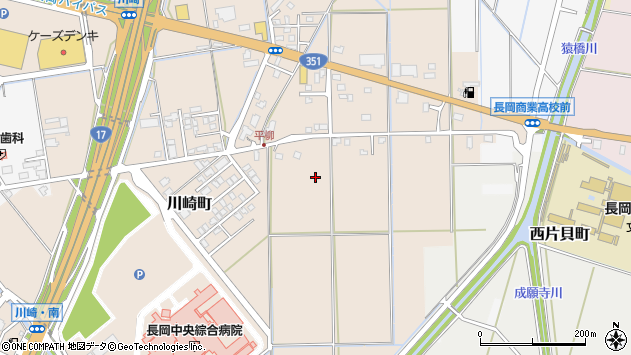 〒940-0861 新潟県長岡市川崎町の地図
