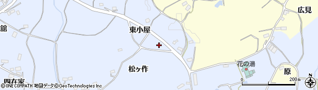 福島県田村市船引町石森東小屋周辺の地図