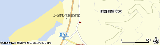 石川県輪島市町野町曽々木サ76周辺の地図