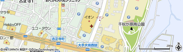 長岡イオン郵便局周辺の地図