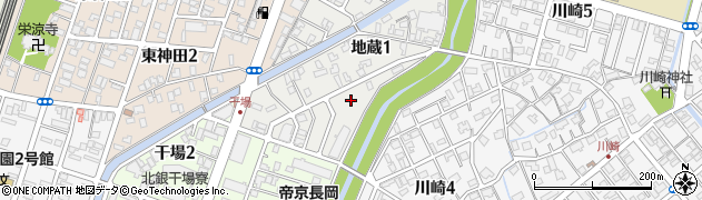 新潟県長岡市地蔵1丁目周辺の地図