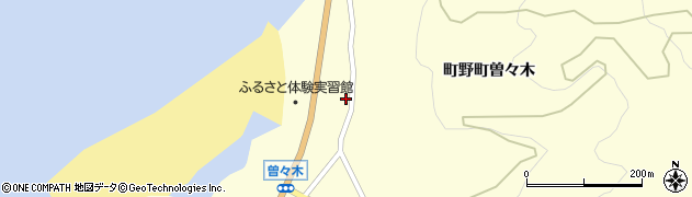 石川県輪島市町野町曽々木サ32周辺の地図