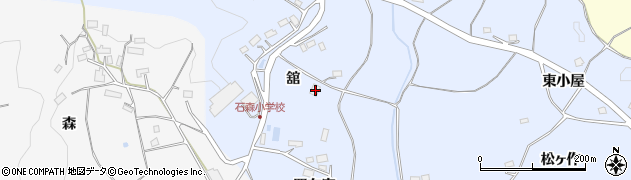 福島県田村市船引町石森舘196周辺の地図