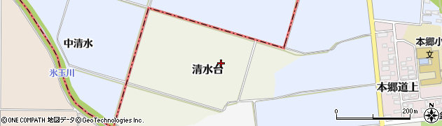 福島県大沼郡会津美里町清水台甲周辺の地図