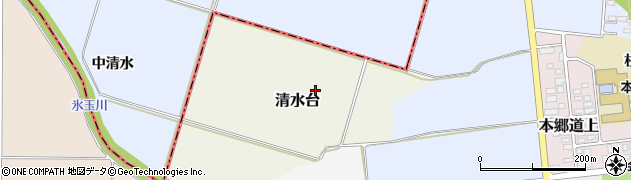 福島県会津美里町（大沼郡）清水台（甲）周辺の地図