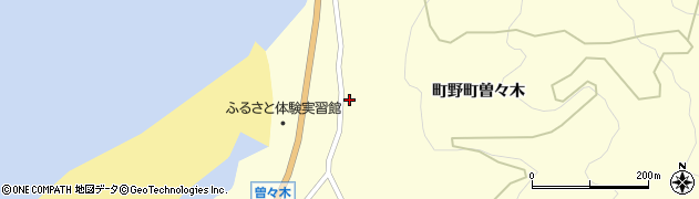 石川県輪島市町野町曽々木サ68周辺の地図