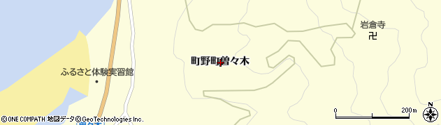 石川県輪島市町野町曽々木周辺の地図