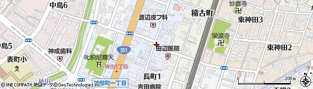 新潟県長岡市長町周辺の地図