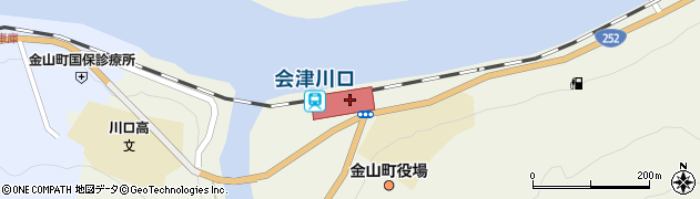 会津川口駅周辺の地図
