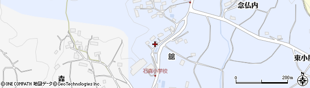 福島県田村市船引町石森舘75周辺の地図