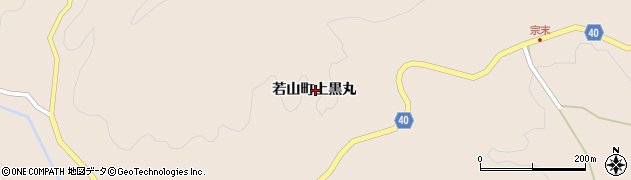 石川県珠洲市若山町上黒丸周辺の地図