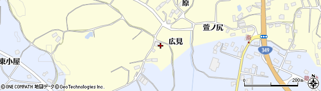 福島県田村市船引町北鹿又広見周辺の地図