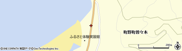石川県輪島市町野町曽々木サ周辺の地図