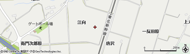 福島県郡山市日和田町梅沢（八津田）周辺の地図