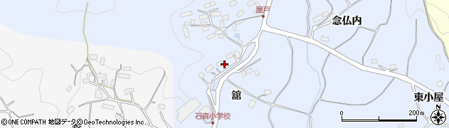 福島県田村市船引町石森（舘）周辺の地図
