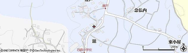 福島県田村市船引町石森舘46周辺の地図