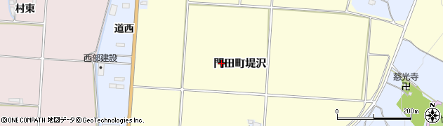福島県会津若松市門田町堤沢周辺の地図