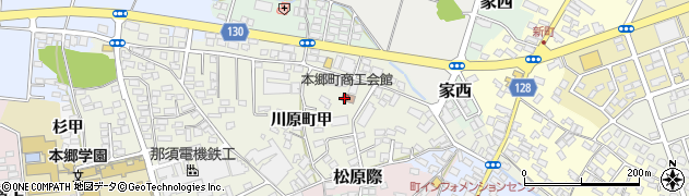 会津美里町商工会　本郷支所周辺の地図