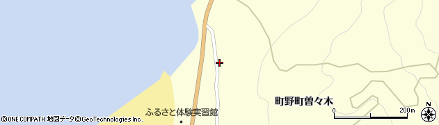 石川県輪島市町野町曽々木サ54周辺の地図