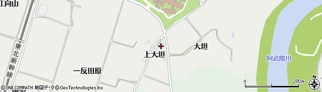 福島県郡山市日和田町梅沢（上大坦）周辺の地図