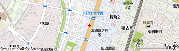 新潟県長岡市神田町周辺の地図