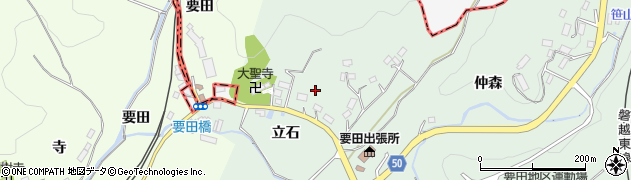 福島県田村市船引町笹山（立石）周辺の地図