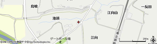 福島県郡山市日和田町梅沢（三合田）周辺の地図