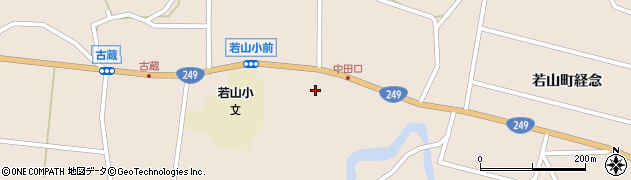 石川県珠洲市若山町（古蔵卯）周辺の地図