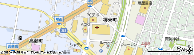 新潟県長岡市堺東町周辺の地図