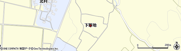 福島県会津若松市門田町大字御山（下野地）周辺の地図