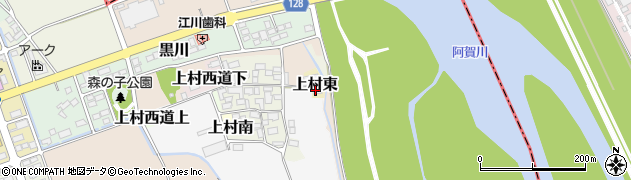 福島県会津美里町（大沼郡）上村東周辺の地図