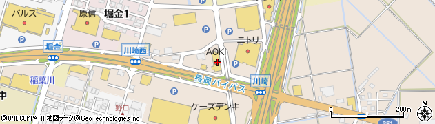 ＡＯＫＩ長岡川崎店周辺の地図