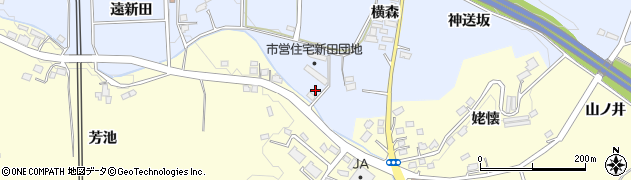 福島県郡山市日和田町高倉（南）周辺の地図